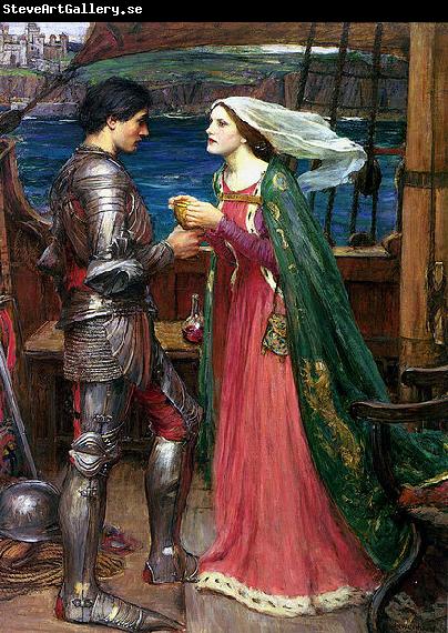 John William Waterhouse Tristan and Isolde with the Potion